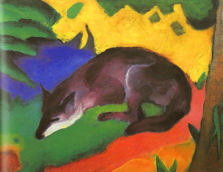 Blue Black Fox, Franz Marc